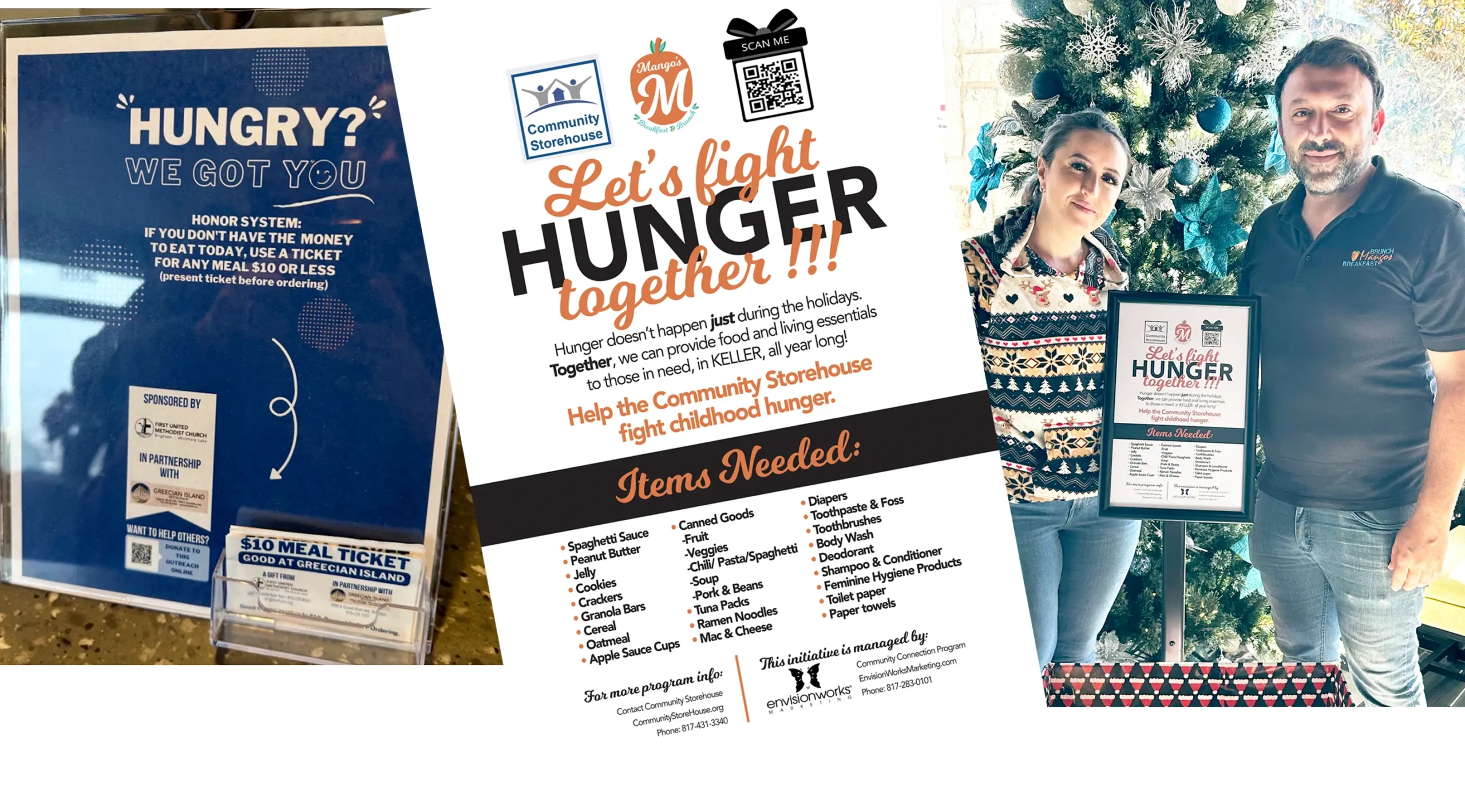 Let's light hunger collage